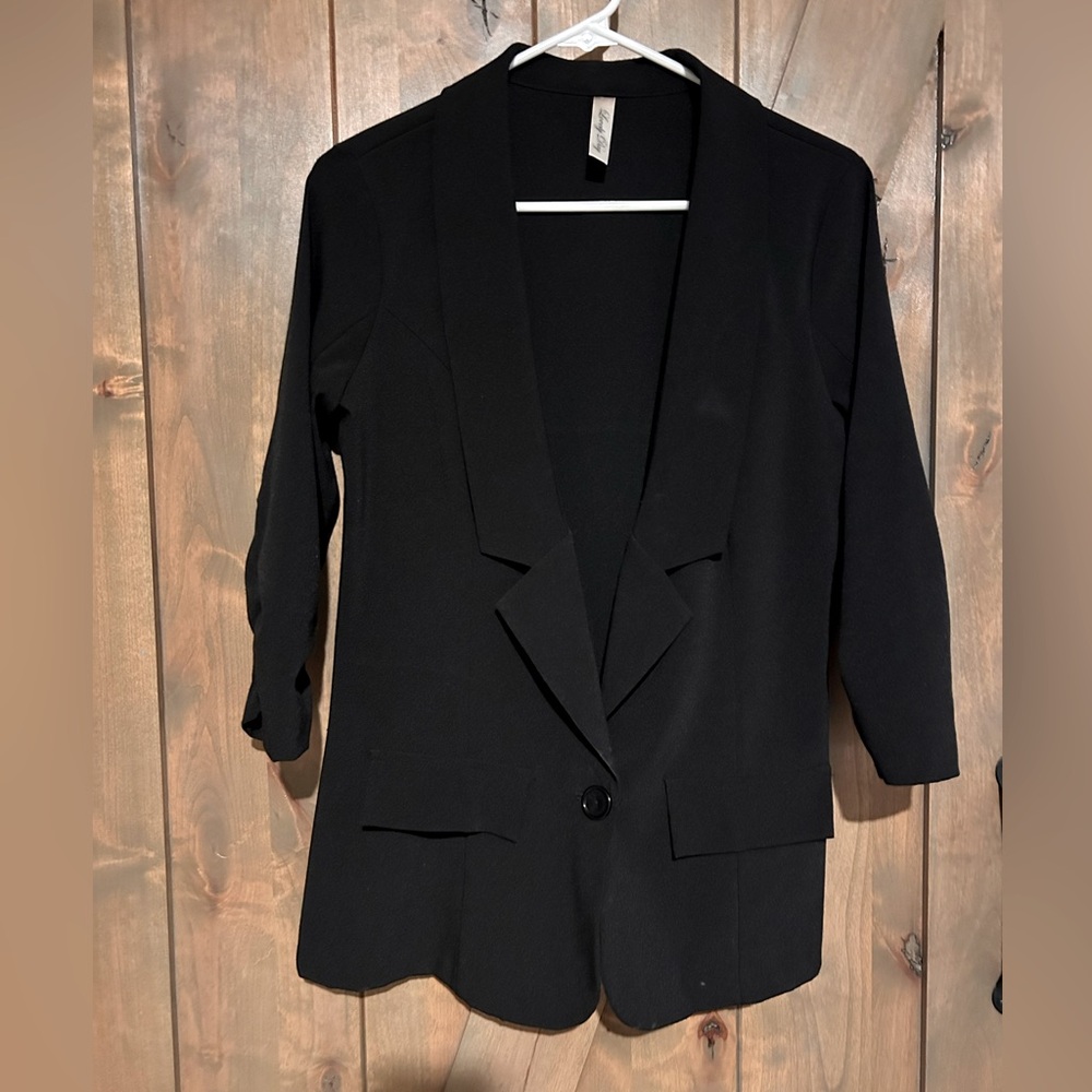 Black lightweight blazer